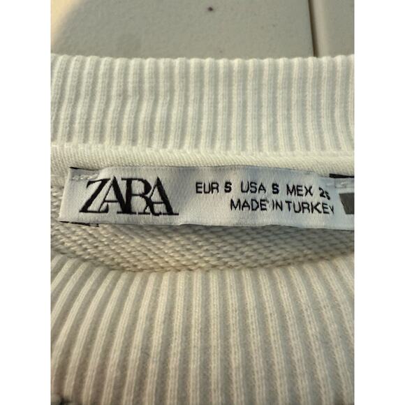 Zara Houndstooth Print Sweatshirt Size S - Picture 7 of 7